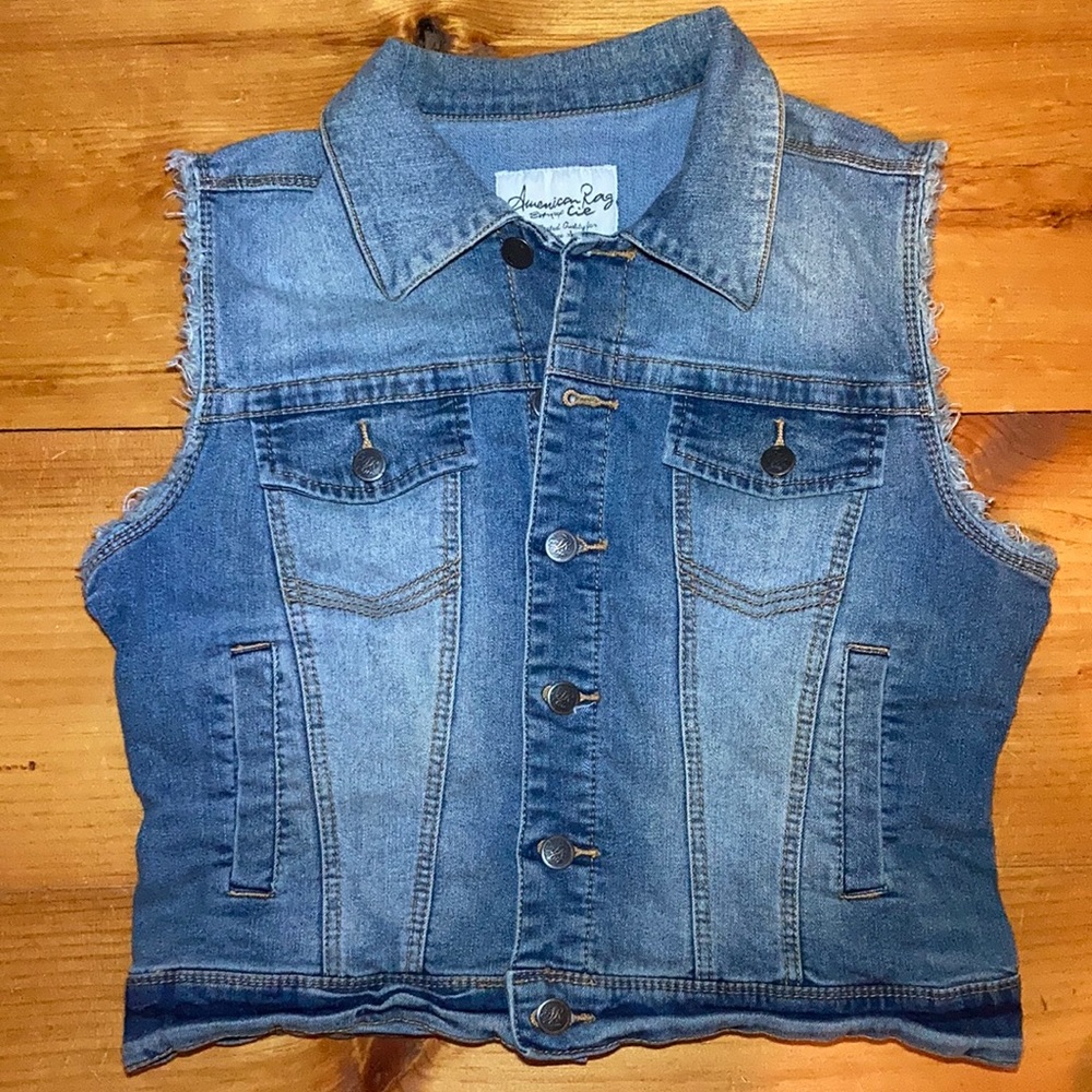 American Rag denim vest L